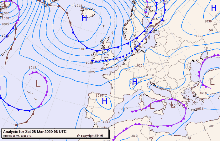 Previsioni meteo per sabato 28, domenica 29, lunedì 30 (marzo)