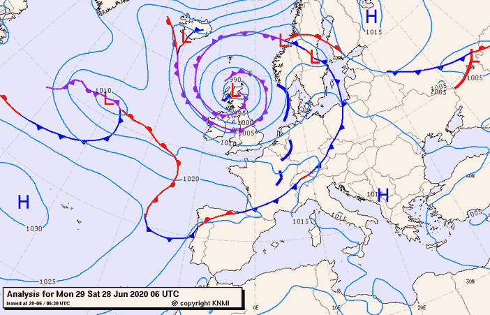 Previsioni meteo per lunedì 29, martedì 30, mercoledì 1 (giugno-luglio)