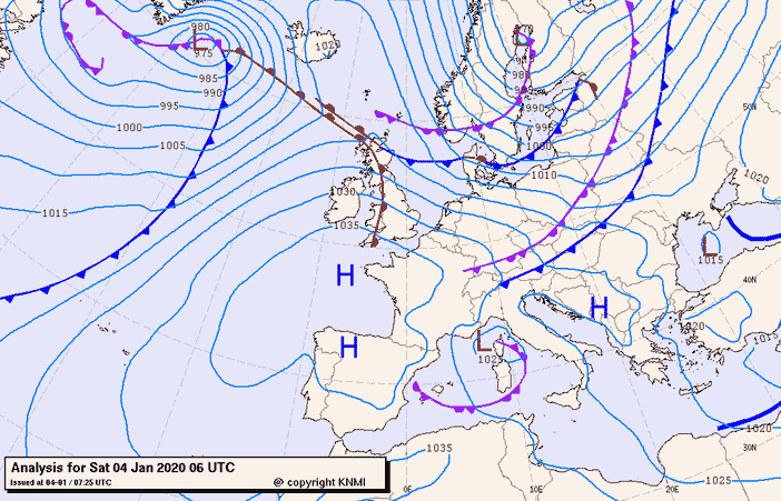 Previsioni meteo per sabato 4, domenica 5, lunedì 6 (gennaio)