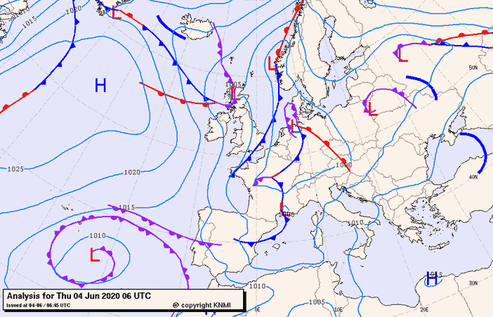 Previsioni meteo per giovedì 4, venerdì 5, sabato 6 (giugno)