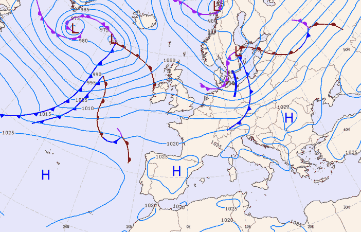 Previsioni meteo per sabato 7, domenica 8, lunedì 9 (dicembre)