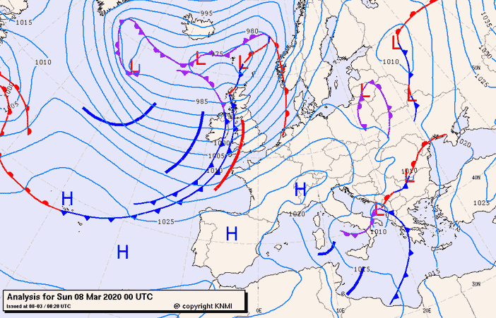 Previsioni meteo per domenica 8, lunedì 9, martedì 10 (marzo)