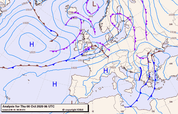 Previsioni meteo per giovedì 8, venerdì 9, sabato 10 (ottobre)
