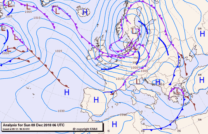Previsioni meteo per domenica 9, lunedì 10, martedì 11 (dicembre)
