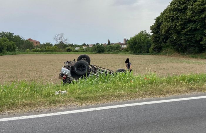 (L'incidente avvenuto sulla provinciale 211 della Lomellina) (L'incidente avvenuto sulla provinciale 211 della Lomellina)