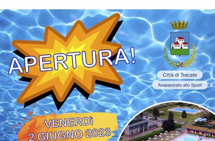 Trecate: venerdì 2 giugno apre la piscina comunale