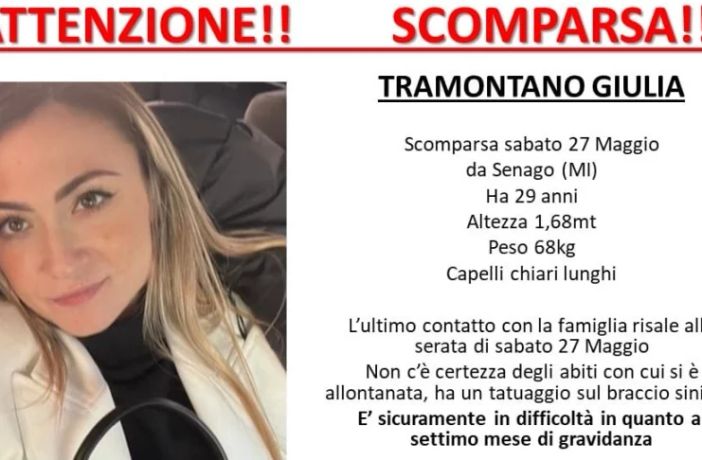 Scomparsa da Senago, Giulia ragazza 29enne Scomparsa da Senago, Giulia ragazza 29enne