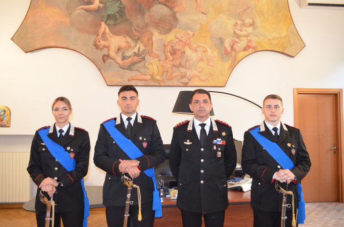 Carabinieri, tre giovani nuovi sottotenenti inviati nelle compagnie di Pavia, Vigevano e Voghera