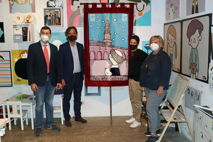 Vigevano, presentato il Cencio del Palio 2021 Vigevano, presentato il Cencio del Palio 2021