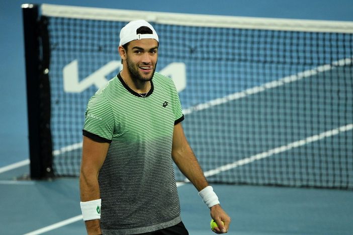 Matteo Berrettini in una foto da Tgcom24