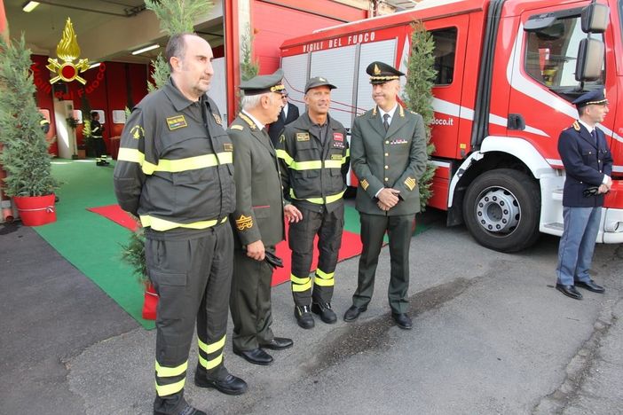 Voghera: inaugurata una rotonda in ricordo ai caduti dei Vigili del fuoco