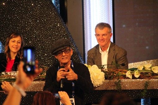 Fiorello in sala stampa