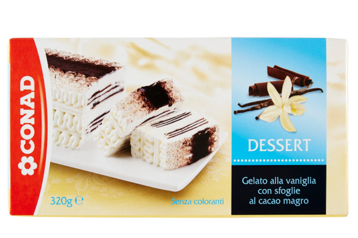 Pavia: ritirato dal mercato dessert alla vaniglia Conad Pavia: ritirato dal mercato dessert alla vaniglia Conad