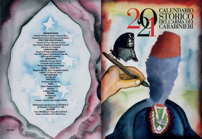 I Carabinieri presentano il Calendario Storico e l’Agenda Storica 2021 che celebra Dante Alighieri e Collodi