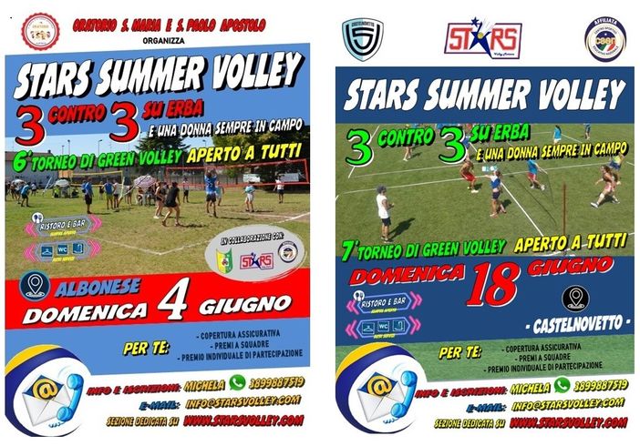 Mortara: torna l'appuntamento con Stars Summer Volley, aperte le iscrizioni