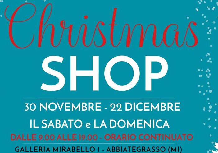 Abbiategrasso, che bella cosa: venerdì apre lo Shop natalizio dell’Hospice