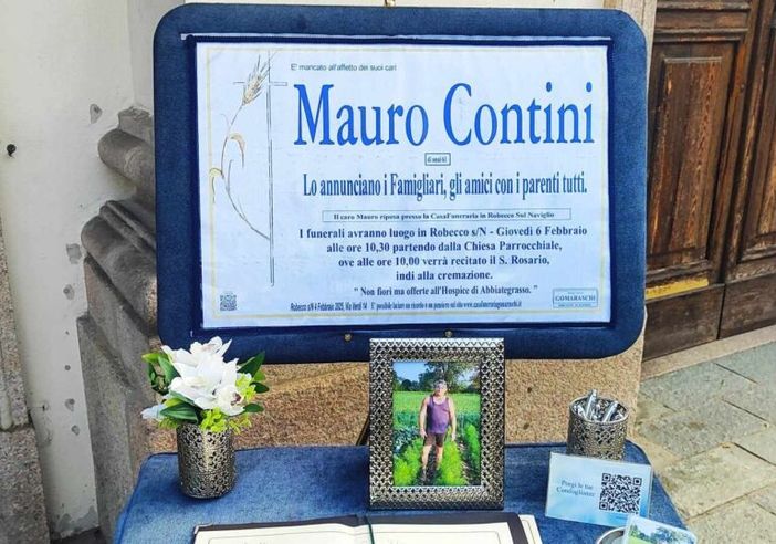 Robecco: l’ultimo saluto a Mauro Contini, coi suoi trattori e i suoi amati ‘paisan’