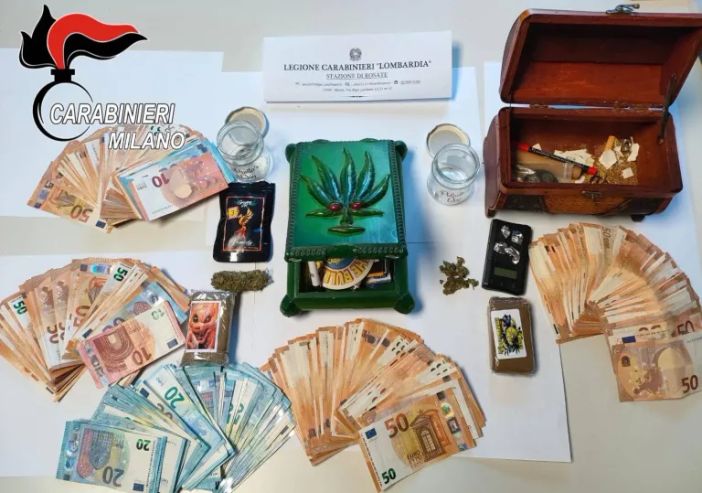 Rosate: droga e quasi 20mila euro in casa, pregiudicato arrestato dai carabinieri Rosate: droga e quasi 20mila euro in casa, pregiudicato arrestato dai carabinieri