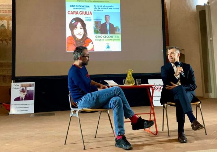 Abbiategrasso, Annunciata gremita per Gino Cecchettin Abbiategrasso, Annunciata gremita per Gino Cecchettin