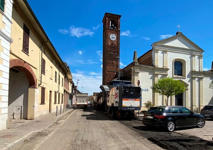 Ferrera Erbognone: al via i lavori di asfaltatura nel centro abitato