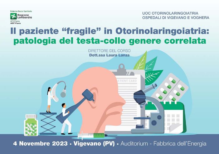 Vigevano, all'ospedale Civile il convegno: "Il paziente fragile in Otorinolaringoiatria”