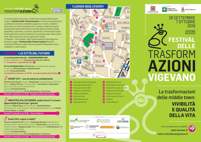 Vigevano: in arrivo la 2° edizione del Festival delle Trasformazioni