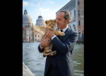 Veneto, Zaia lancia la sua campagna elettorale social con un leoncino creato dall'AI