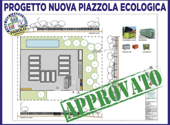Cassolnovo, quasi pronta la partenza dei lavori per la realizzazione della nuova piazzola ecologica