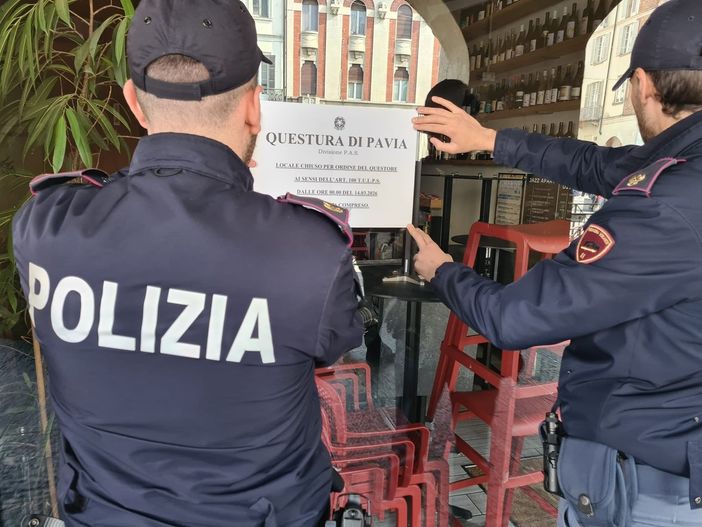 Movida e sicurezza a Pavia: il questore chiude due locali in centro storico
