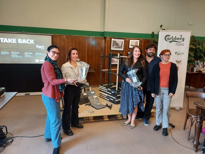 La presentazione del progetto di economia circolare di Carlsberg La presentazione del progetto di economia circolare di Carlsberg