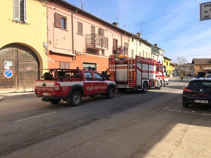 I soccorsi giunti in via Matteotti