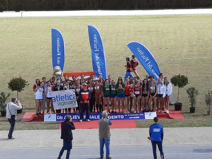 Atletica Vigevano, bene le allieve alla finale serie A Argento dei Campionati Italiani di Società