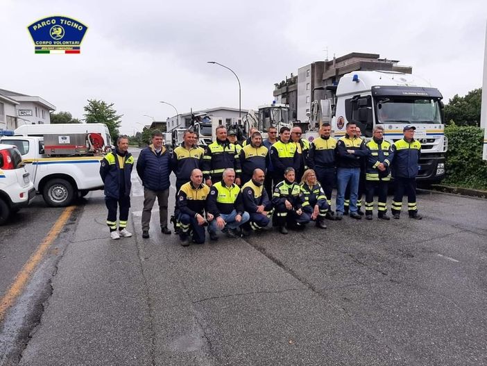 Vigevano, due squadre di Volontari del Parco del Ticino in prima linea per i soccorsi in Emilia Romagna