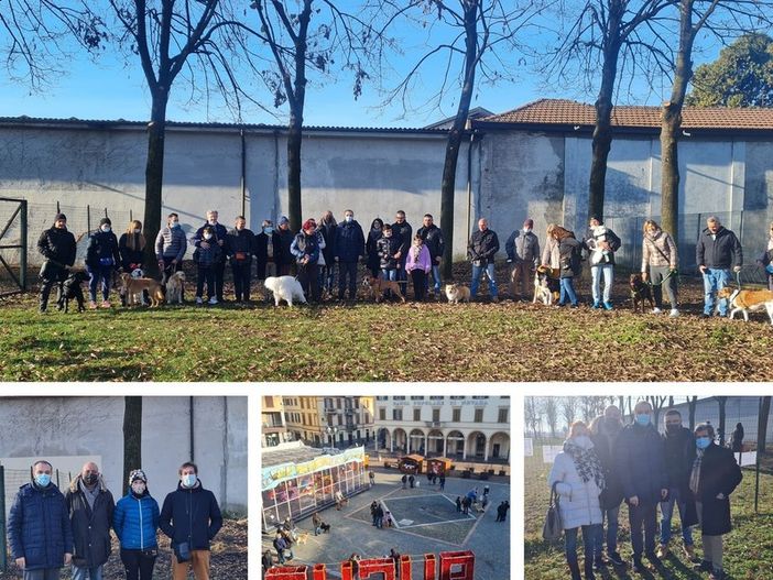 Inaugurata la nuova area cani di Trecate Inaugurata la nuova area cani di Trecate