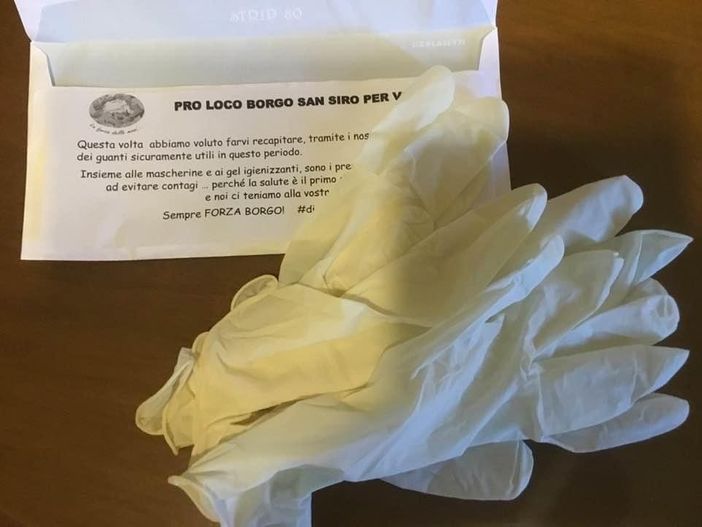 Borgo San Siro, la Pro Loco ha fatto recapitare alla cittadinanza gel igienizzanti e guanti