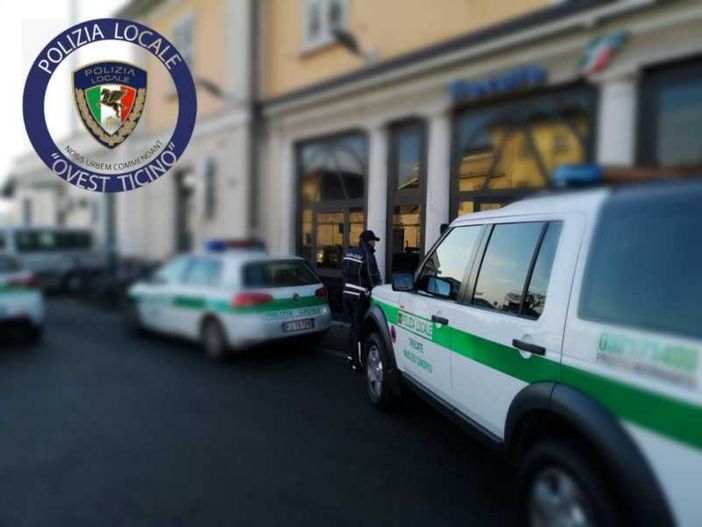 Trecate, controlli della Polizia Locale alla stazione ferroviaria