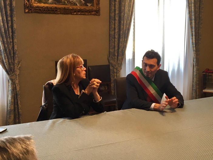 Il prefetto Silvana Tizzano in visita al comune di Vigevano