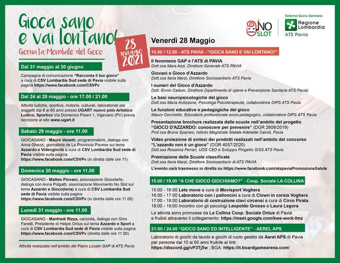 Ats Pavia promuove “Gioca sano e vai lontano” e premia i progetti delle scuole in diretta