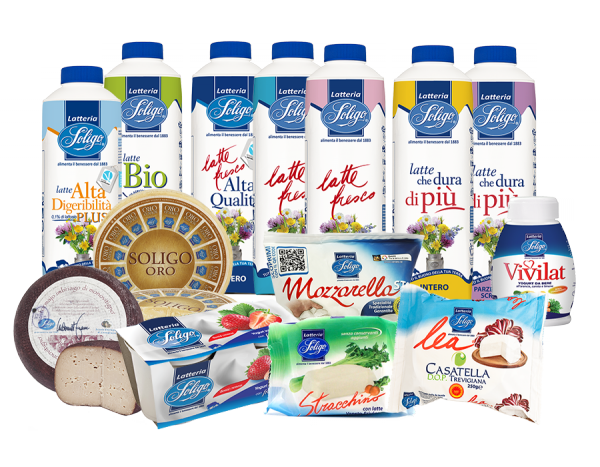 Formaggi e latte Soligo sui banchi della GDO Lombarda