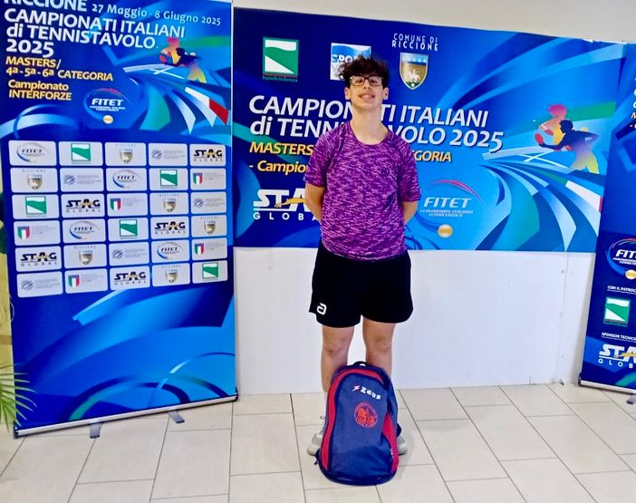 Tennistavolo, campionati italiani quarta categoria: Alessandro Peluso chiude nei primi otto Tennistavolo, campionati italiani quarta categoria: Alessandro Peluso chiude nei primi otto