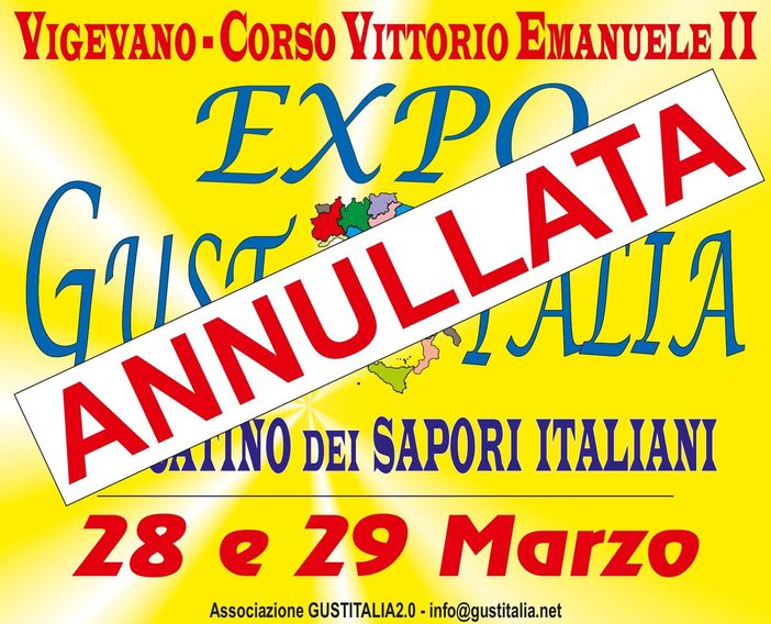 Vigevano: annullato il tradizionale appuntamento con il mercatino enogastromomico di "Gustitalia"