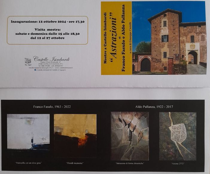 Castello d'Agogna, la mostra "Astrazioni" al Castello Isimbardi Castello d'Agogna, la mostra "Astrazioni" al Castello Isimbardi