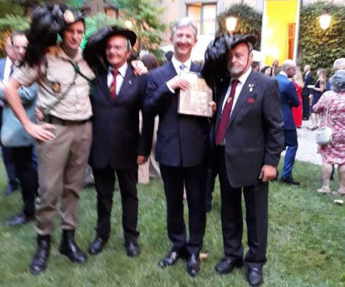 Bersaglieri di Magenta a Milano per la ricorrenza del 14 luglio, la festa nazionale di Francia