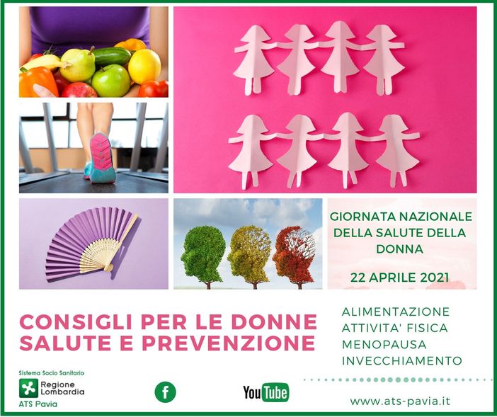 6° Giornata nazionale della salute della donna, ATS Pavia in campo per la promozione della salute femminile
