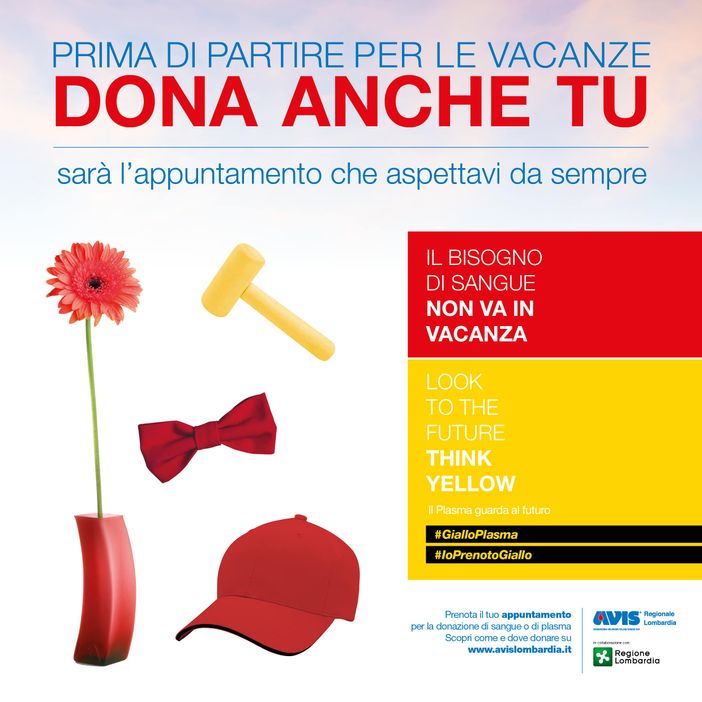 “Il primo appuntamento”: con uno spot Avis Regionale Lombardia e Regione Lombardia invitano alla donazione estiva “Il primo appuntamento”: con uno spot Avis Regionale Lombardia e Regione Lombardia invitano alla donazione estiva