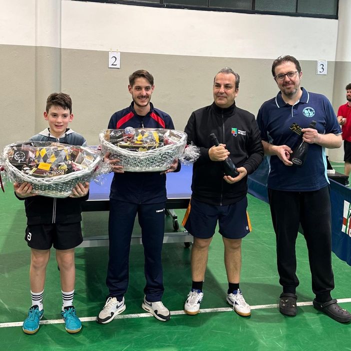 Tennistavolo, torneo provinciale Over 8: piazza d’onore per Marco Sigurtà. Sul podio anche Andrea Poggio
