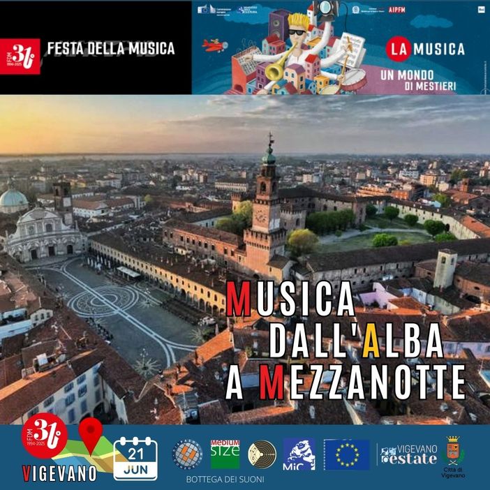 Vigevano partecipa alla XXXI edizione della &quot;Festa della Musica&quot;