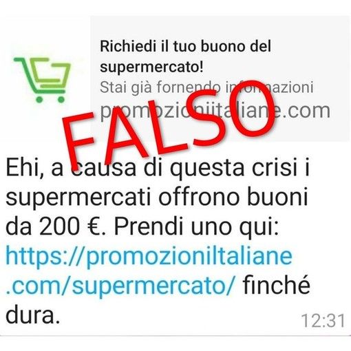 Coronavirus, supermercati offrono buoni da 200 euro? La Polizia Postale segnala una nuova truffa Coronavirus, supermercati offrono buoni da 200 euro? La Polizia Postale segnala una nuova truffa