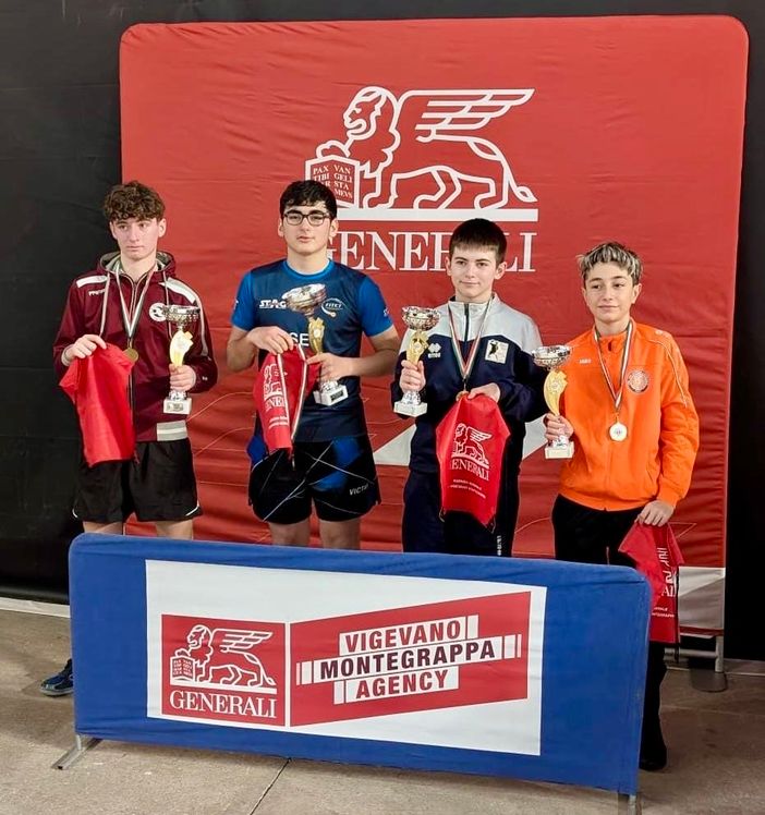 Tennistavolo: Memorial Beppe Molina, nell’Under 15 vittoria di Gabriel Deleraico