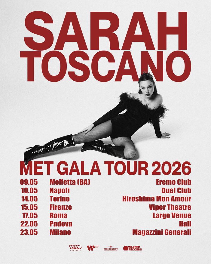 Musica: Sarah Toscano annuncia il Met Gala tour, in partenza da maggio 2026